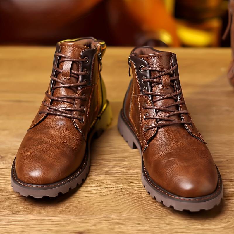 Men's Pure Leather Ankle Boots