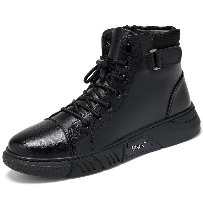 Italian Hand-embossed Zipper Martin Boots