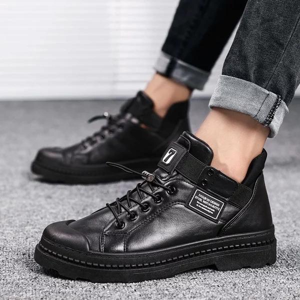 New Men's Casual Leather Shoes
