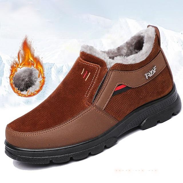 Men's Fur-lined Thermal Booster Winter Boots