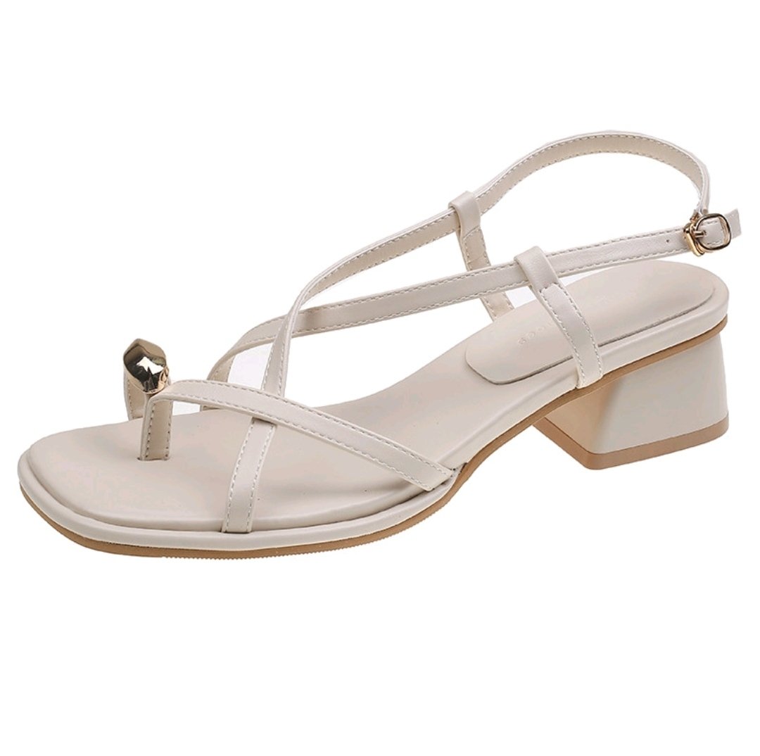 Women's Crossover Strap Thong Sandals