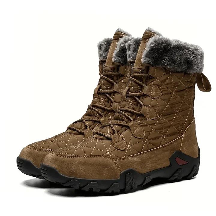 Men's Waterproof And Comfortable Fleece Snow Combat Boots