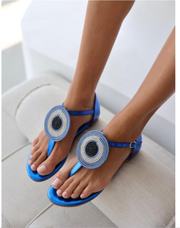 Arden Stone Detailed Women's Flip-Flops Sandals