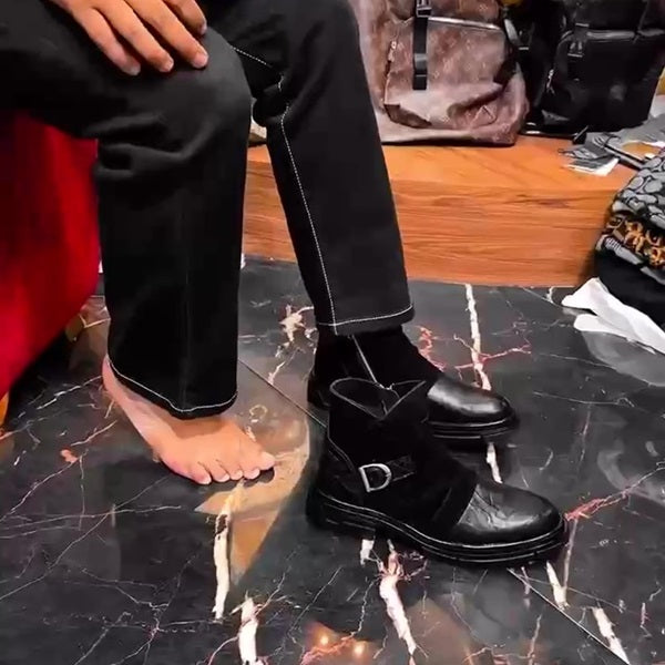 Men's Stitching Leather Boots