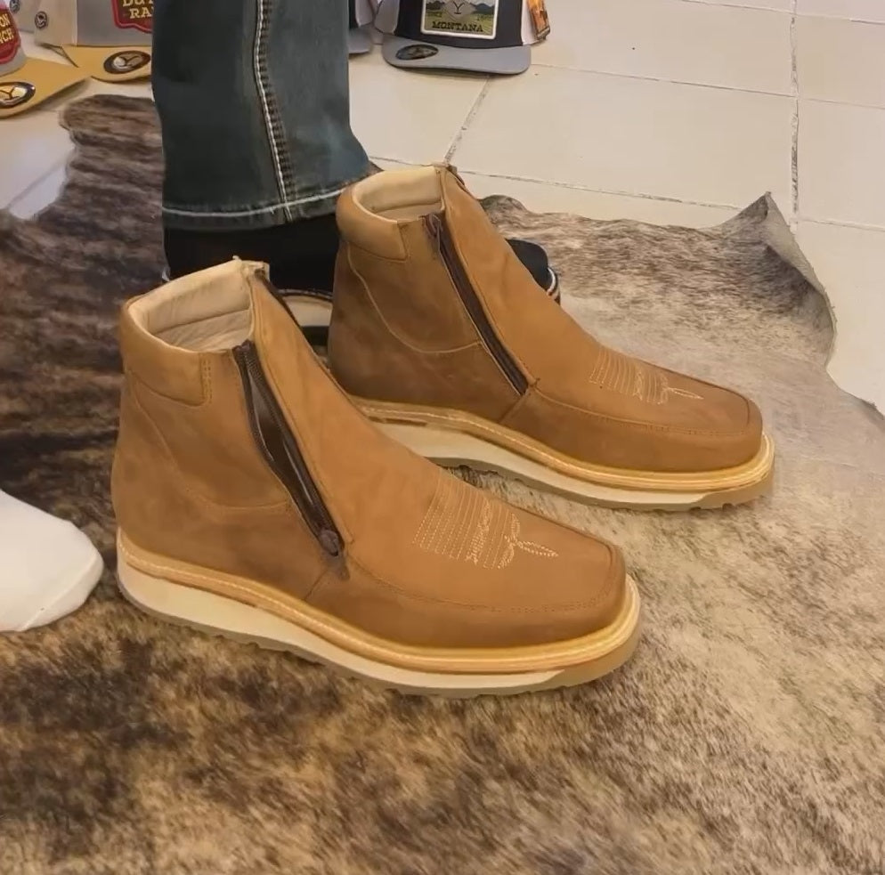 Vintage Carved Brock Boots