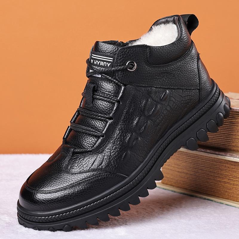 Winter Fleece Lining Wool Leather Waterproof Snow Boots(Buy 2 Free Shipping✔️)
