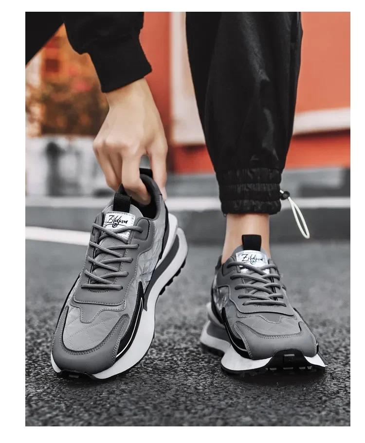 MEN'S BREATHABLE LACE-UP SNEAKERS