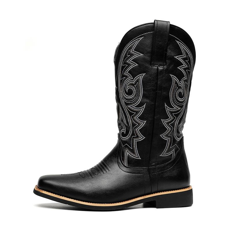 Men's Embroidered British Boots