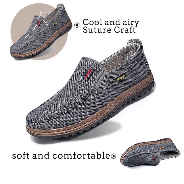 Men's Cloth Loafers Casual Outdoor Daily Walking Shoes