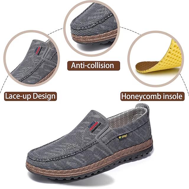 Men's Cloth Loafers Casual Outdoor Daily Walking Shoes