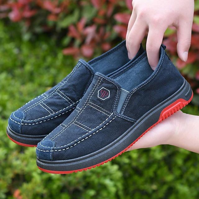 Men's Cloth Loafers Casual Classic Outdoor Daily Walking Shoes