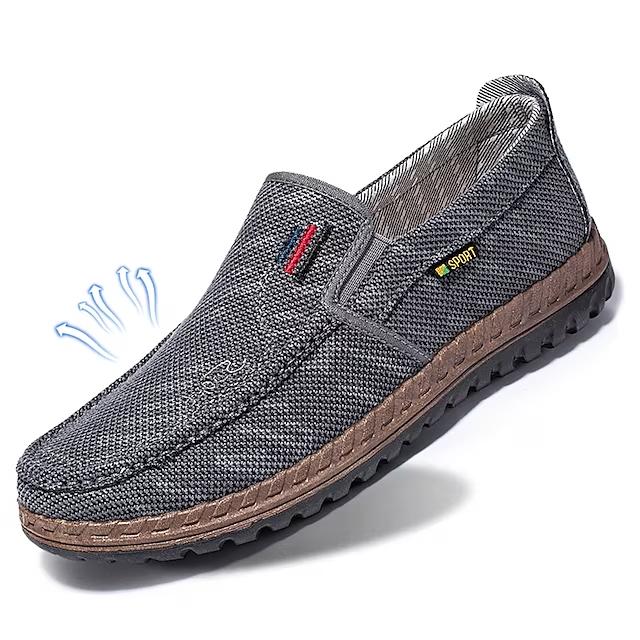 Men's Cloth Loafers Casual Outdoor Daily Walking Shoes