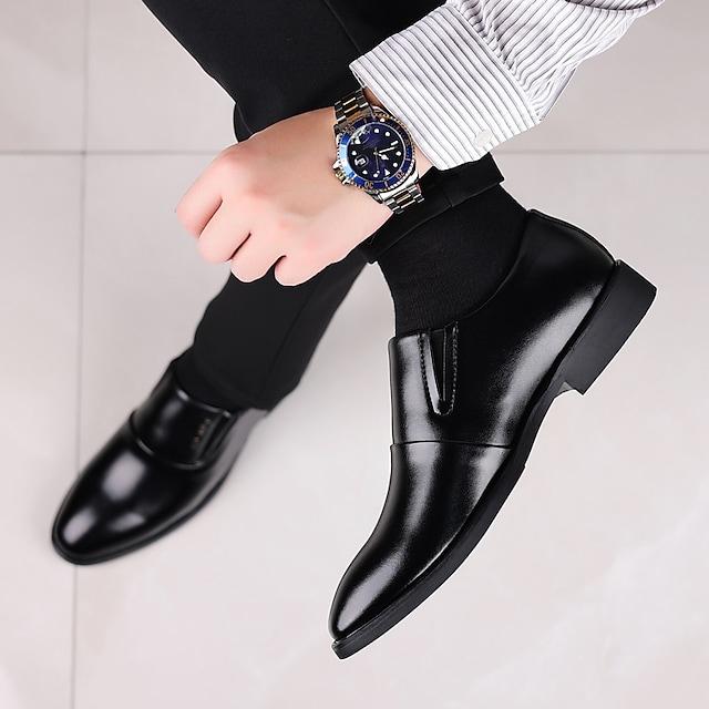 Men's Business Casual Classic Daily Office & Career Leather Loafers