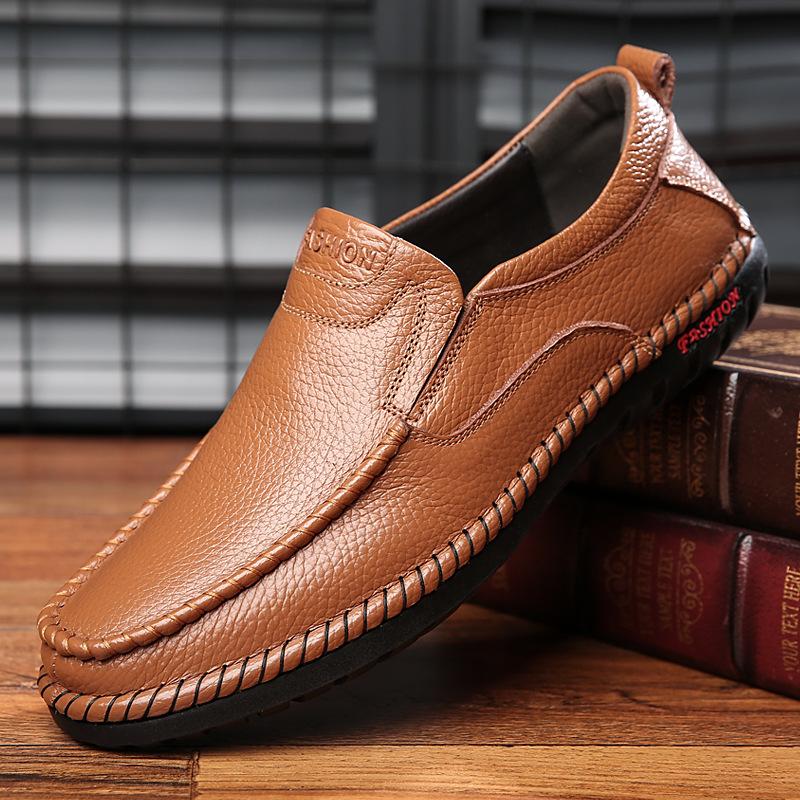 Men's Casual Breathable Leather Slip-ons & Loafers