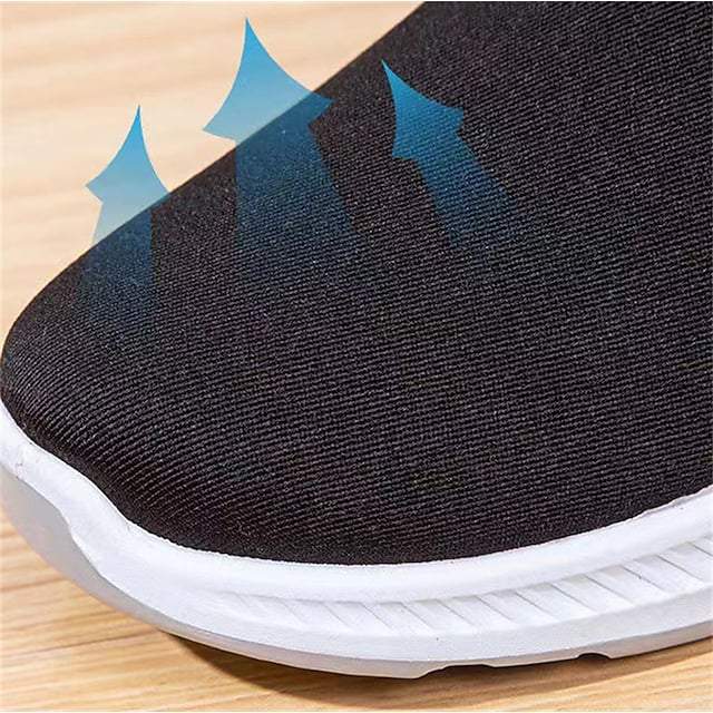 Men's Black Vintage Casual Loafers & Slip-Ons Comfort Shoes