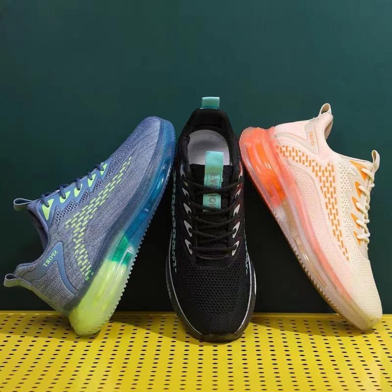 Men's Breathable Color Block Flyknit Sneakers