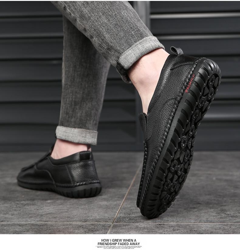Men's Casual Breathable Leather Slip-ons & Loafers