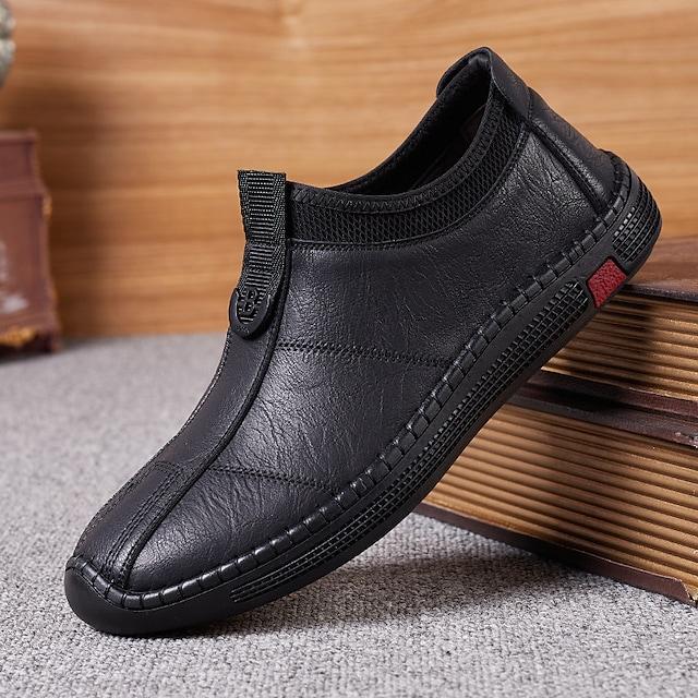 Men's Cowhide Breathable Loafers & Slip-Ons