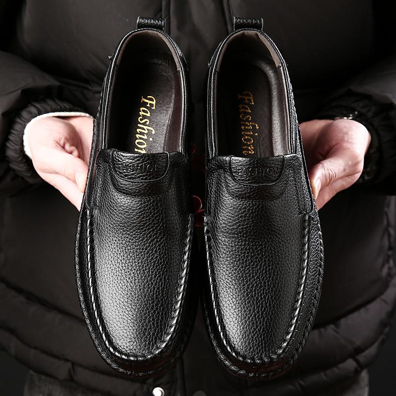 Men's Casual Breathable Leather Slip-ons & Loafers