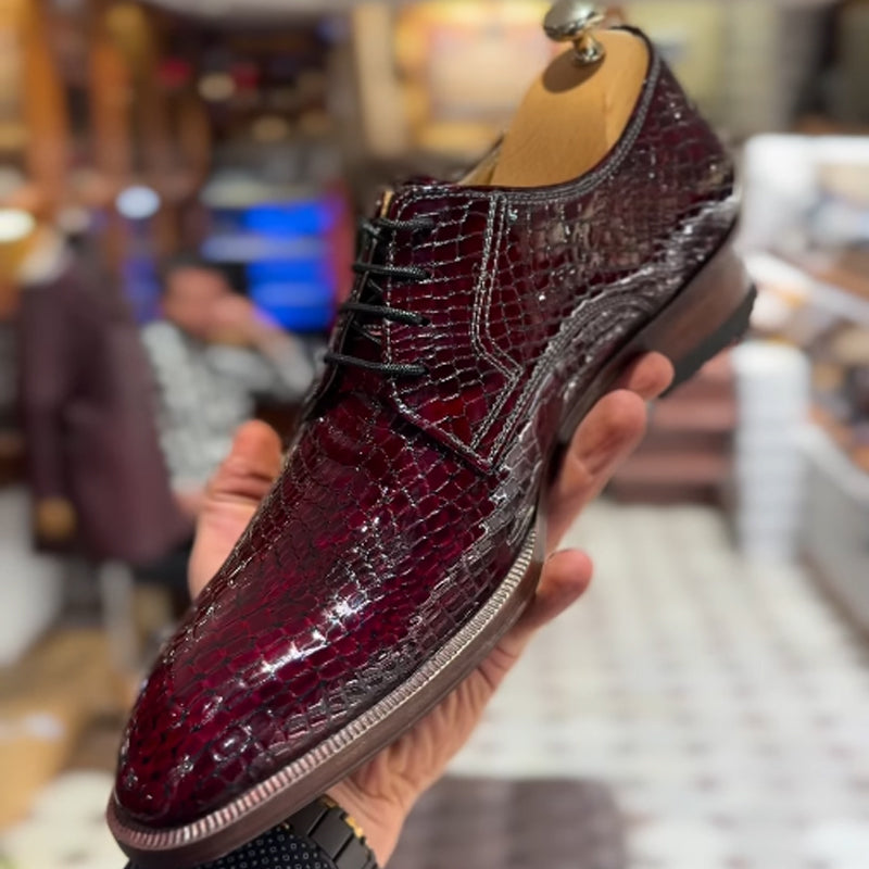 Men's Snake-toe Leather Shoes