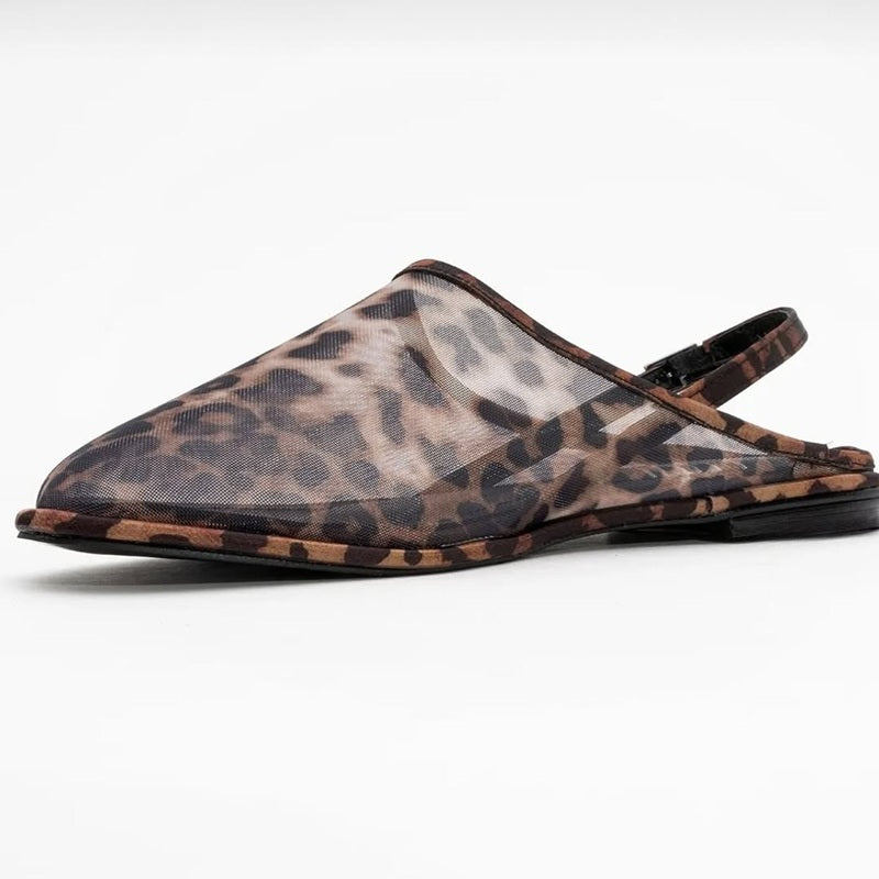 Gauze Flat Sandals