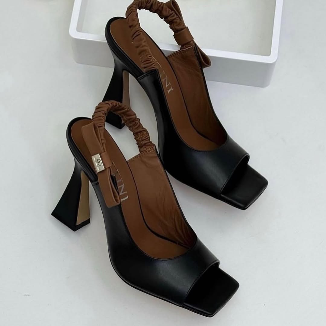 Fishtoe Stretch-Buckle High-Heeled Sandals
