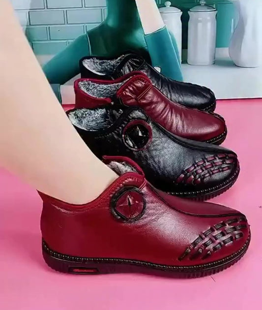 Women's Fleece-lined Warm Soft-soled Shoes
