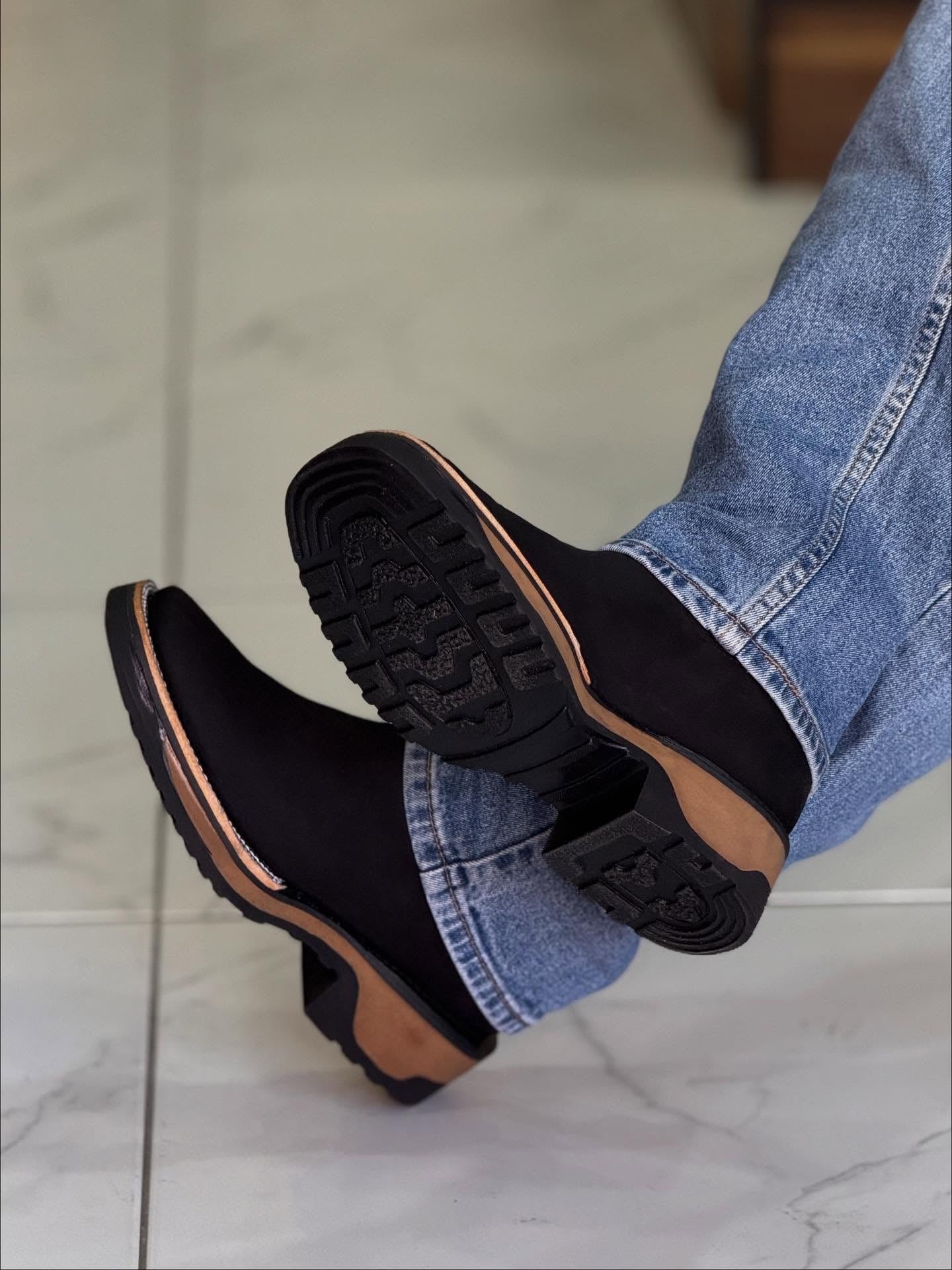 Western Cowboy Ankle Boots