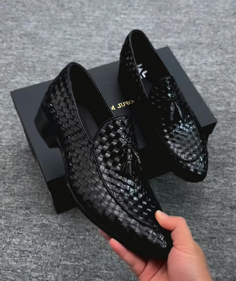 Woven Tassel Loafer