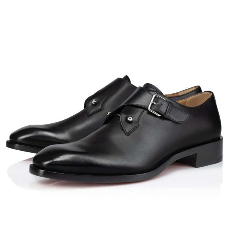 Classic Monk Strap Leather Dress Shoes