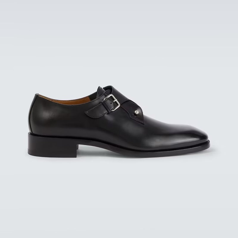 Classic Monk Strap Leather Dress Shoes