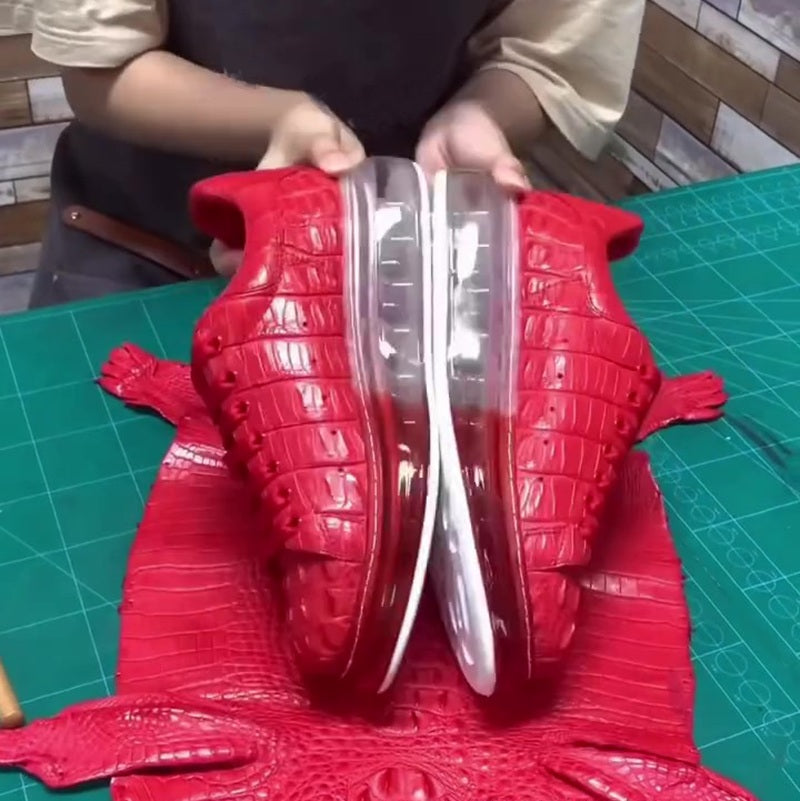 Red Crocodile Sneakers