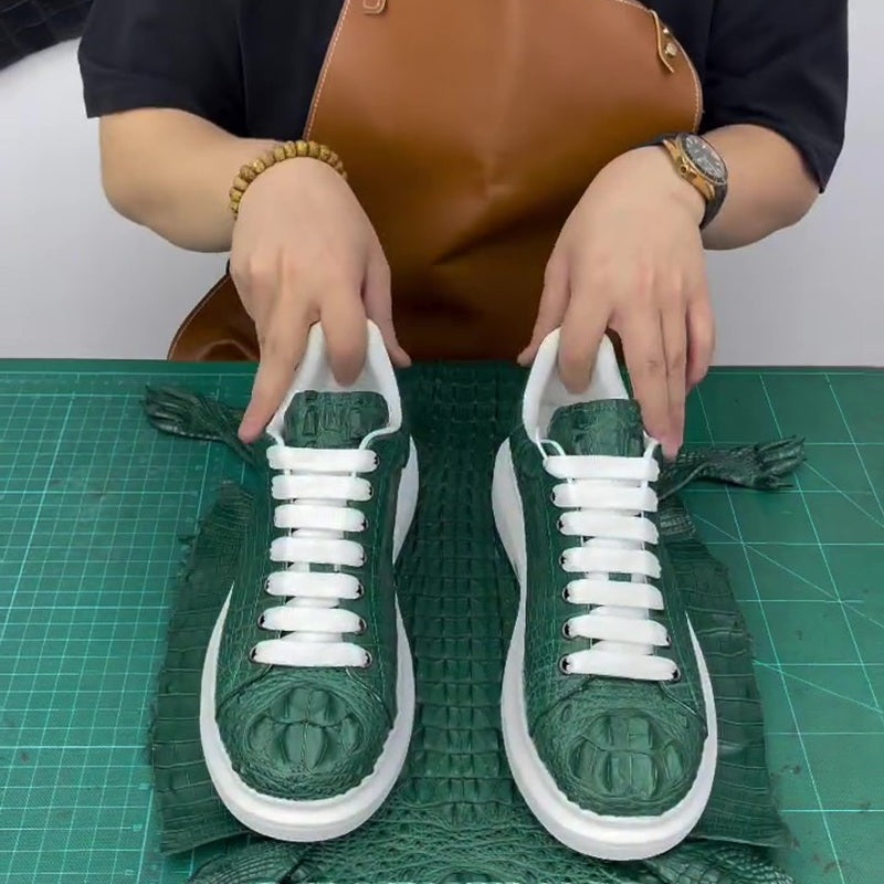 Handmade Alligator Sneakers