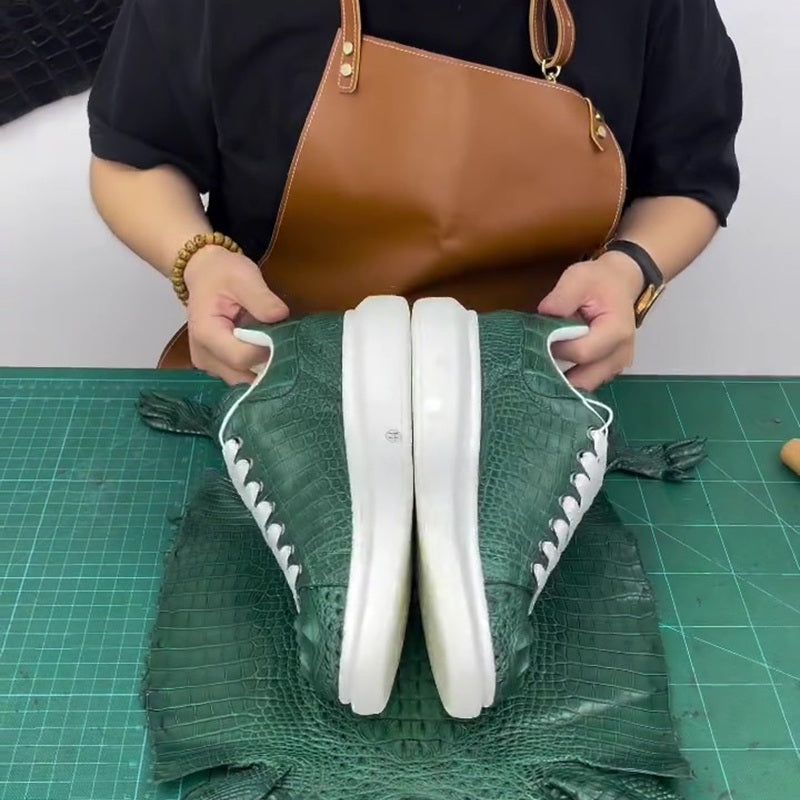 Handmade Alligator Sneakers