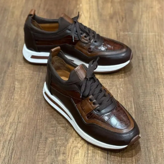 Men's Genuine Leather Sneakers