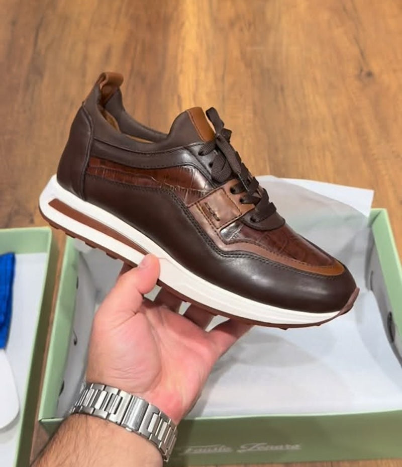 Men's Genuine Leather Sneakers