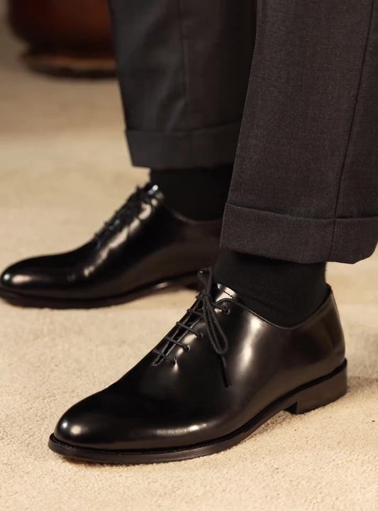 Atherton Polished Leather Oxford Shoes