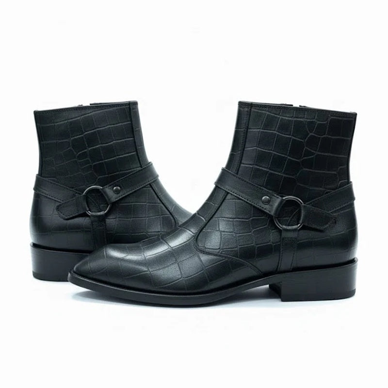 Men's Black Formal Ankle Boots