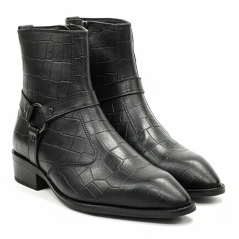 Men's Black Formal Ankle Boots
