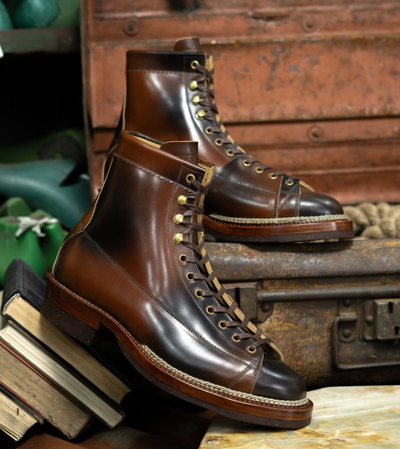 Handcrafted Premium Leather Lace-Up Boots