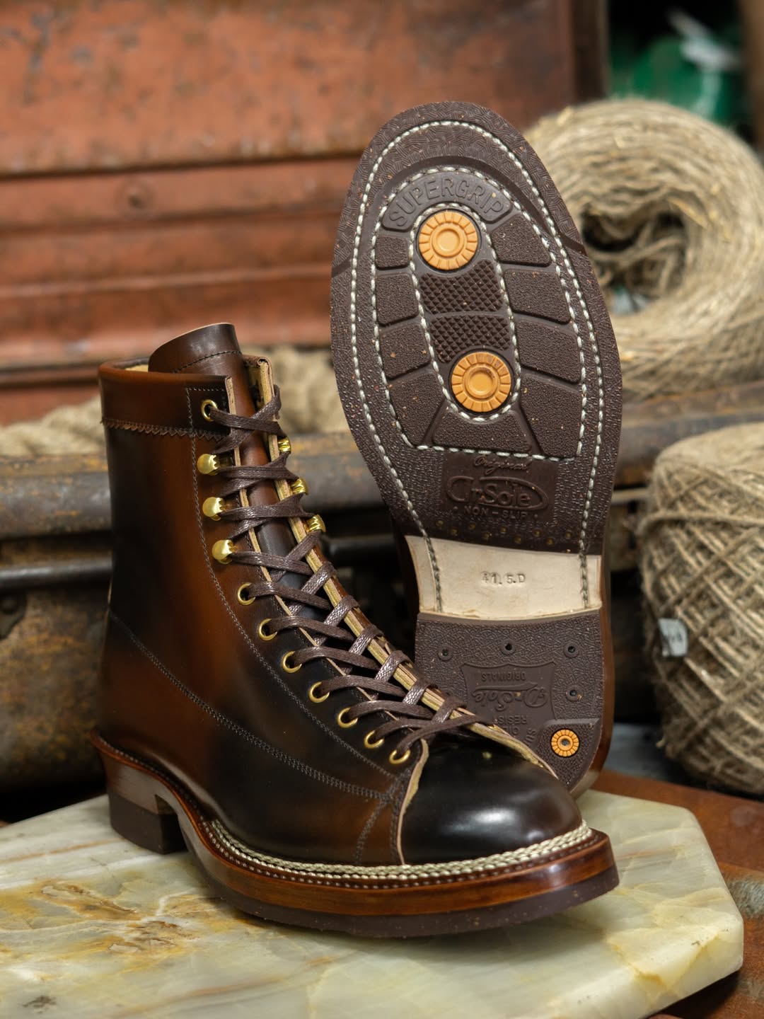 Handcrafted Premium Leather Lace-Up Boots