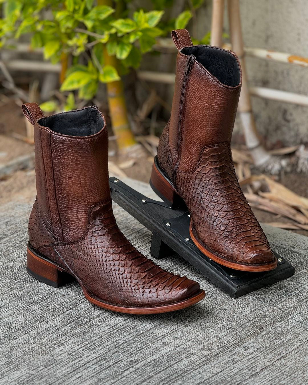 Italian Vintage Python Cowboy Boots(Buy 2 Free Shipping✔️)