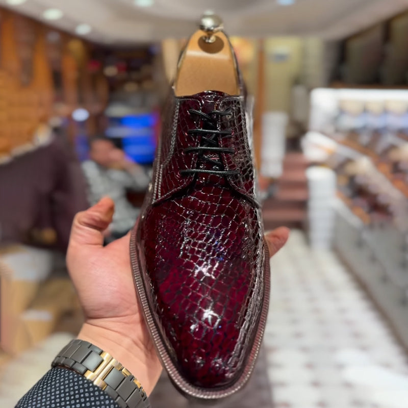 Men's Snake-toe Leather Shoes