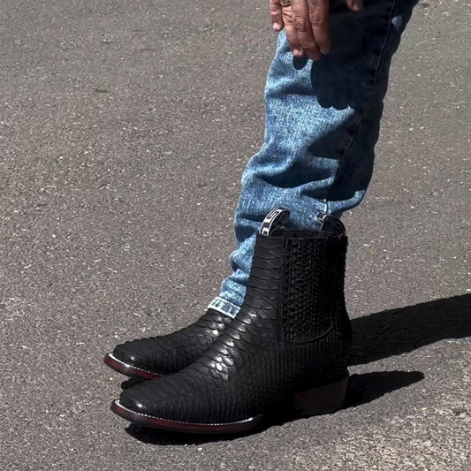 2024 Men's Crocodile Chelsea Boots