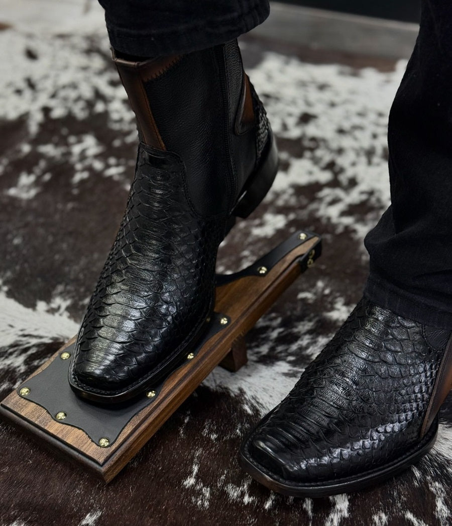 2024 Crocodile Leather Ankle Boots