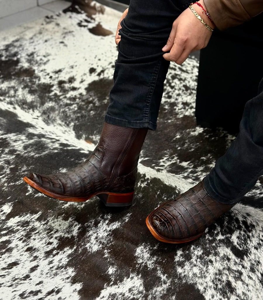 Edward Crocodile Leather Boots