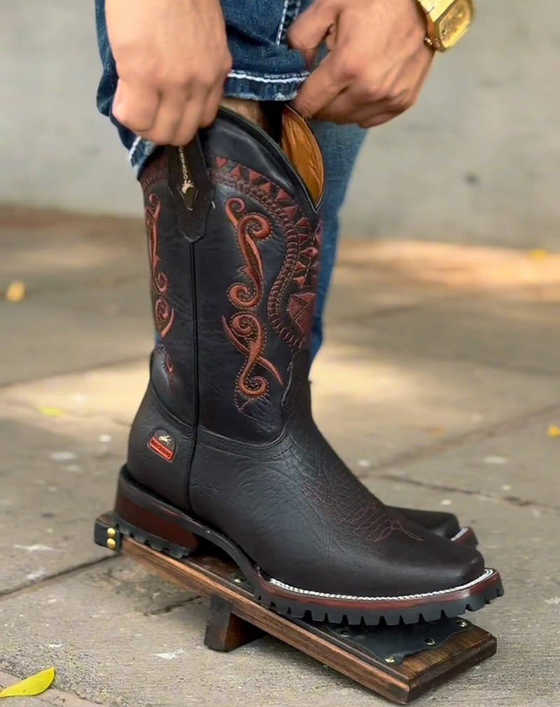 2025 Men's Vintage Embroidered Knight Boots