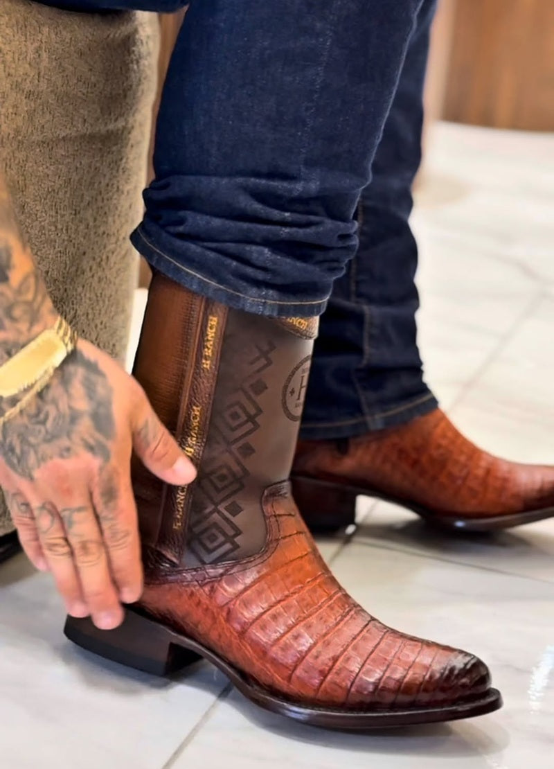 Men's Handmade Python Cowboy Boots