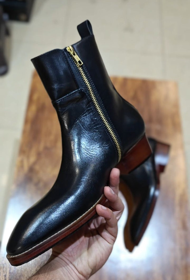 Urban Gloss Leather Boots