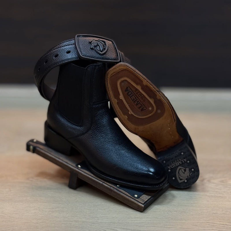 Giovanni Lorenzo Leather Ankle Boots